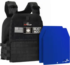 Amstaff Tactical Weighted Vest - Adjustable Weight Vests - Versatile Wearable Vest for Fitness Workouts, Strength and Endurance Training, Running
