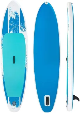 Bestway Inflatable Stand Up Paddle Board | Inflatable SUP for Adults and Kids | 6" Thickness | Kit Includes Adjustable Aluminum Paddle, Hand Pump, Travel Bag, Surf Leash, & Repair Kit
