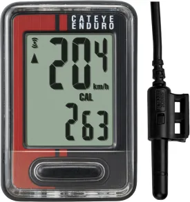 CATEYE Enduro Wired Bike Computer  Speedometer & Odometer, Calorie Tracking, Auto Start/Stop, Heavy Duty Design for Off-Road, MTB, Gravel Bikes