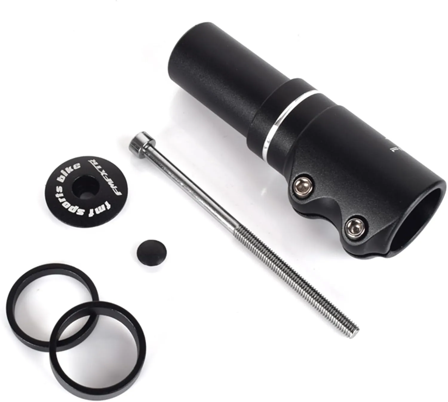 FOMTOR Bike Stem Riser, MTB Handlebar Risers Fork Stem Extender for 1-1/8" 28.6mm Fork Mountain Bike, Road Bike, MTB BMX