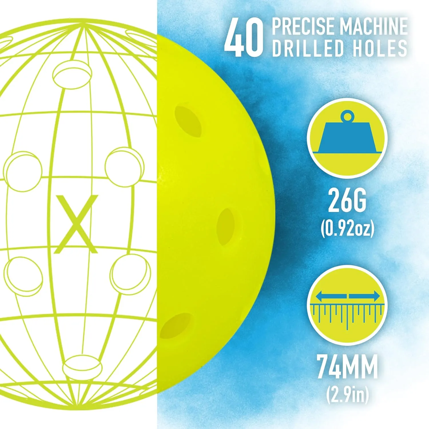 Franklin Sports Pickleball Paddle - Pilot Polypropylene Core Pickleball Racket - Official USA Pickleball (USAPA) Approved Pickleball Paddle - Lightweight Pro Racket - 10mm Thick Core