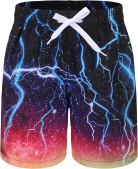 HowJoJo Kids Dinosaur Swim Trunks Boys Quick Dry Swim Shorts 3D Print Beach Shorts UPF 50 