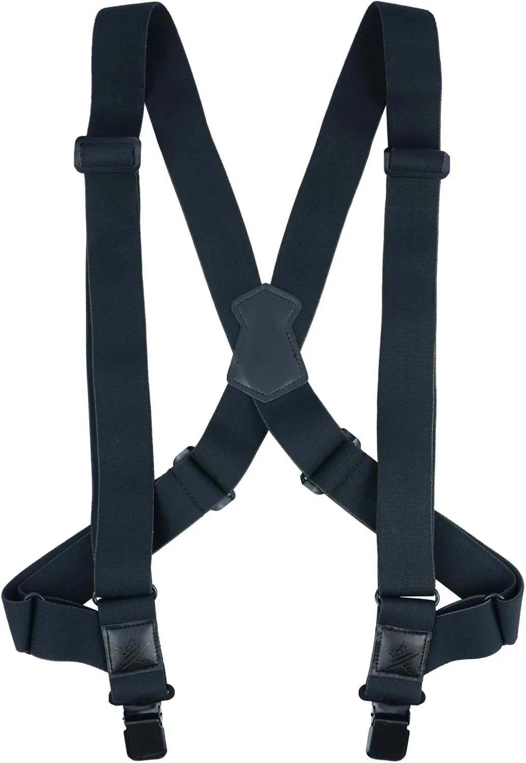 MELOTOUGH Men's Side Clip Suspenders 1 1/2 Inch Wide Trucker Suspenders for Men Heavy Duty Adjustable Elastic Braces