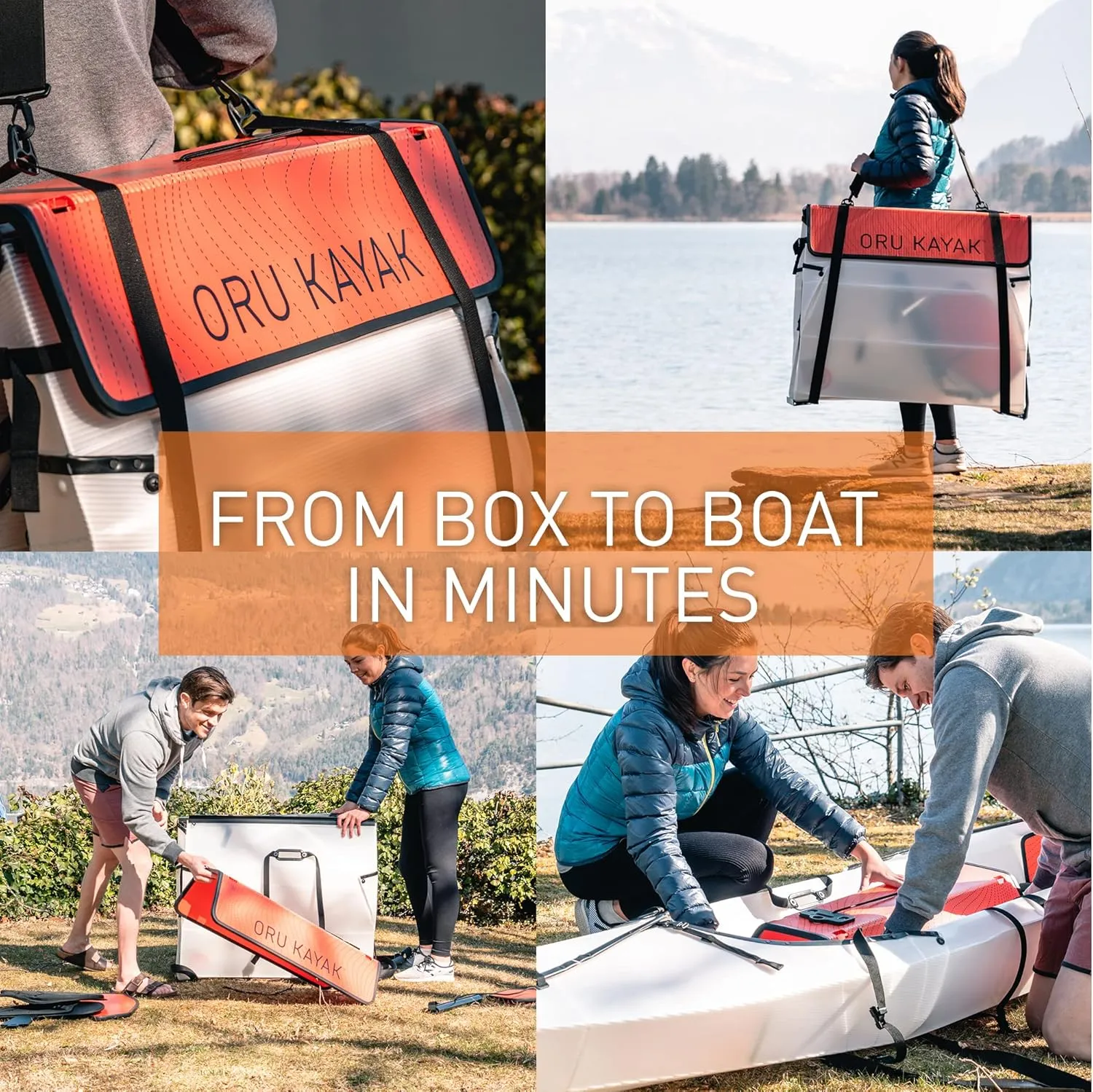 Oru Coast Foldable Kayak | Stable, Durable, Lightweight - Lake, River, and Ocean Kayaks - Advanced - Size (Unfolded)