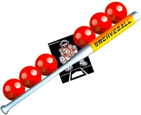 Plastic Baseball Combo Starter Set Including 6, Strike Zone, Sweet Spot Bat Sleeve, and Pitching Guide (Limited Edition)