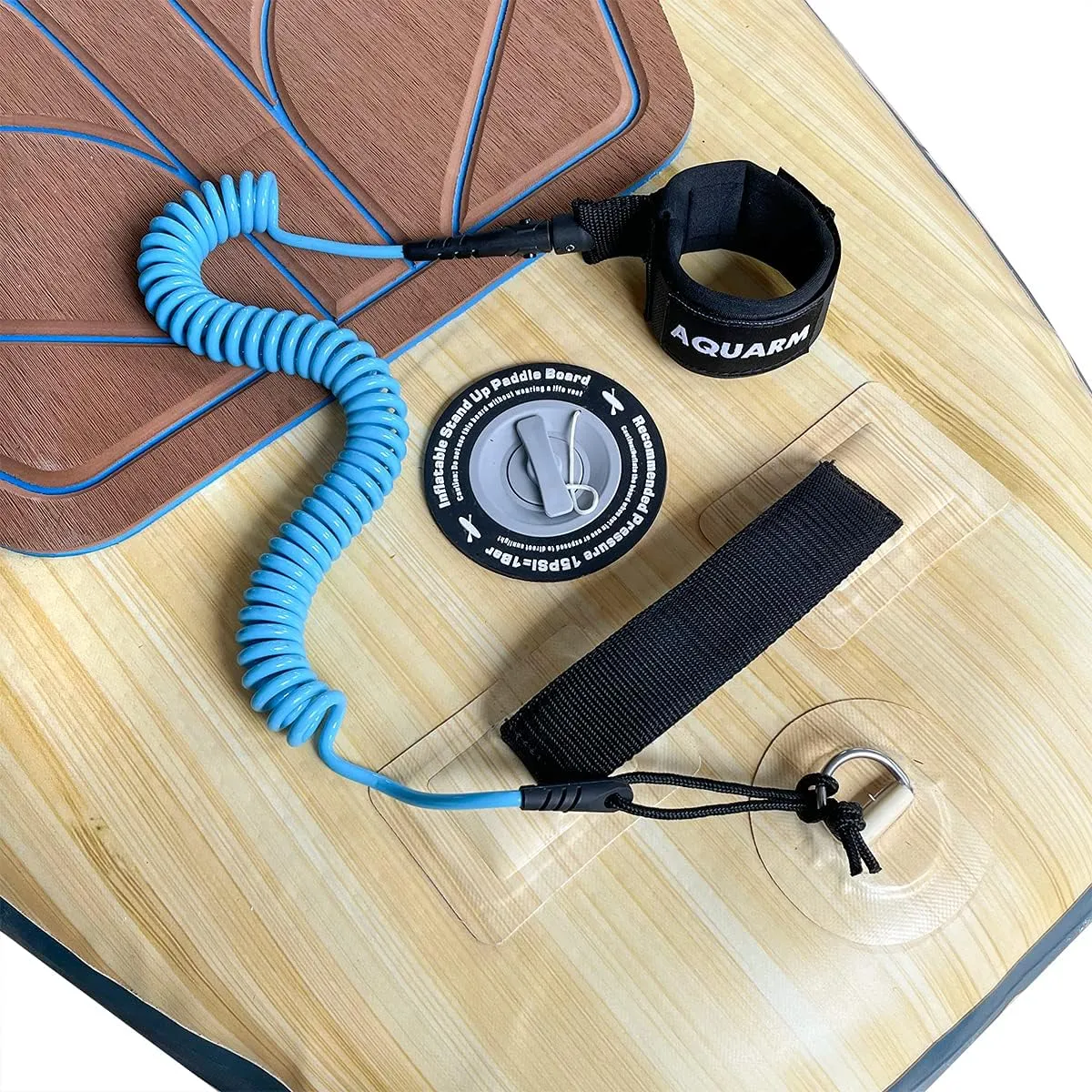 Premium Coiled Surfboard Leash, 11 feet SUP Leash Leg Rope, Stand Up Paddle Board Leash for All Types of Surfboards