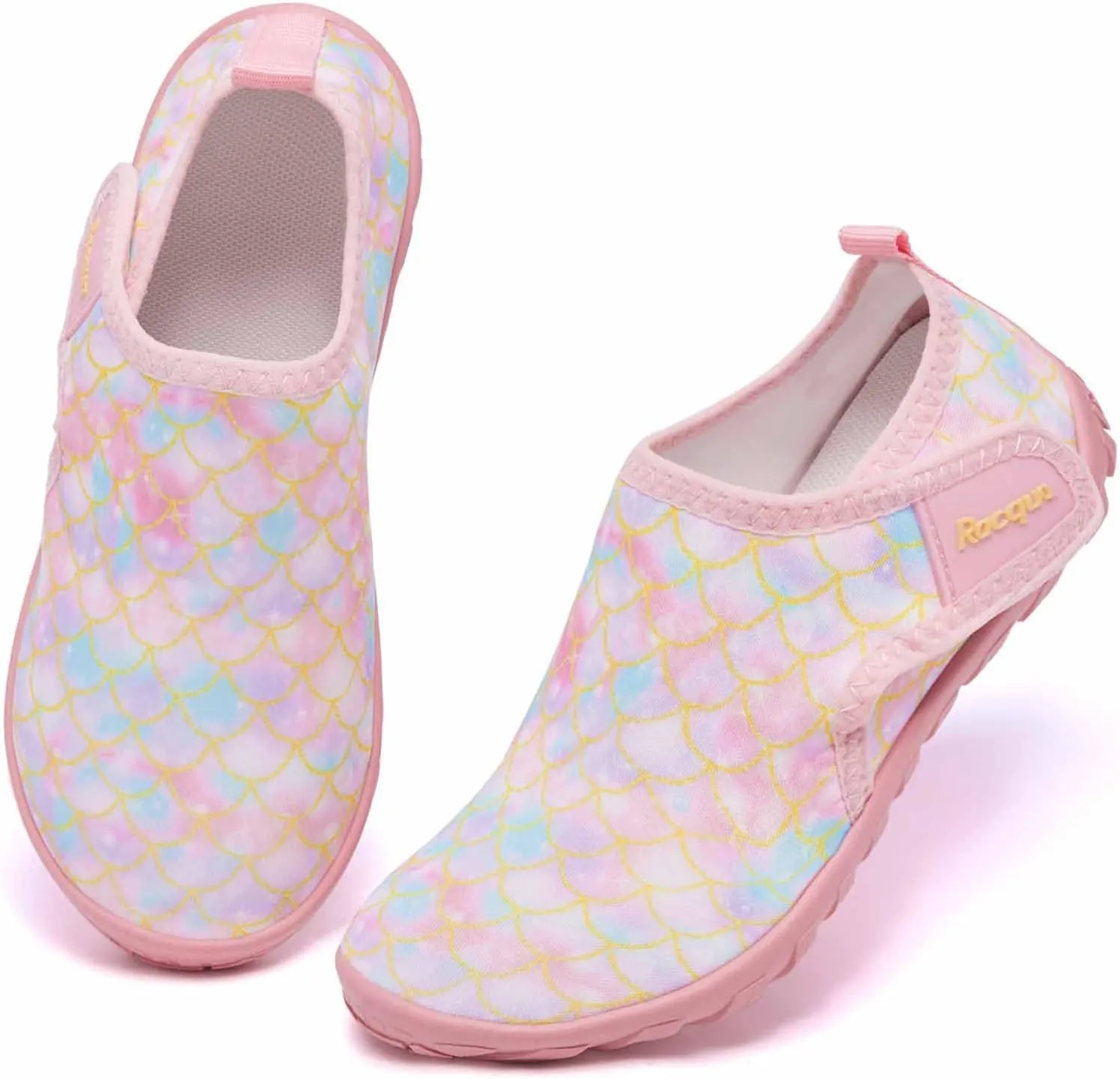 Racqua Boy's Girl's Kids Water Shoes Barefoot Swim Quick Dry Lightweight Sport Aqua Shoes(Little Kid/Big Kid)