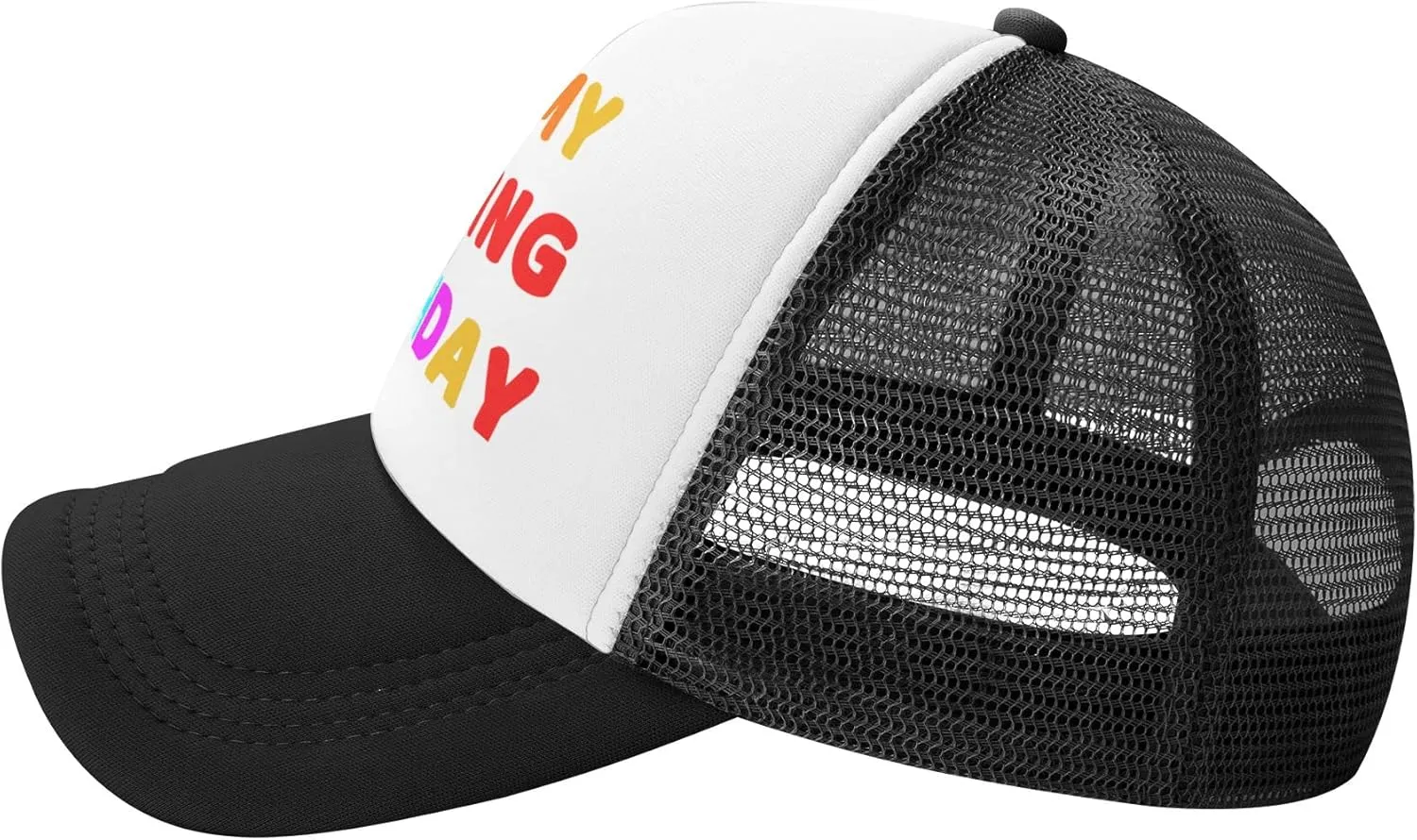 Trucker Hats for Men Women, Funny Gag Gifts Joke, Classic Adjustable Mesh Baseball Cap Snapback Hat Black