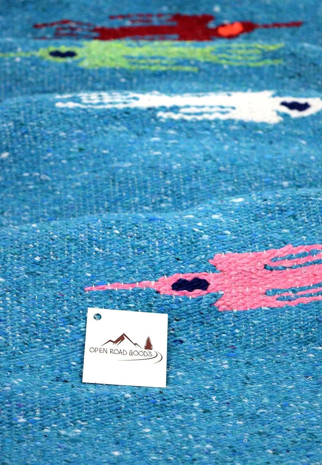 Yoga Blanket - Thick Mexican Thunderbird Blanket - Handmade and Made for Yoga!