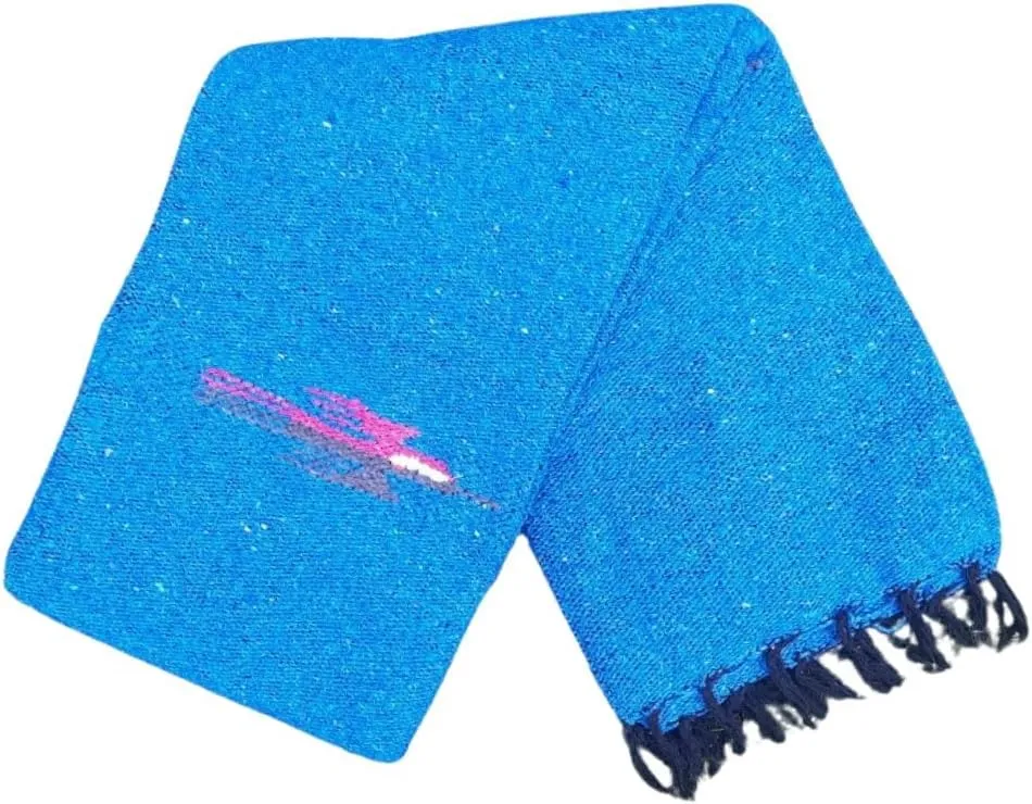Yoga Blanket - Thick Mexican Thunderbird Blanket - Handmade and Made for Yoga!