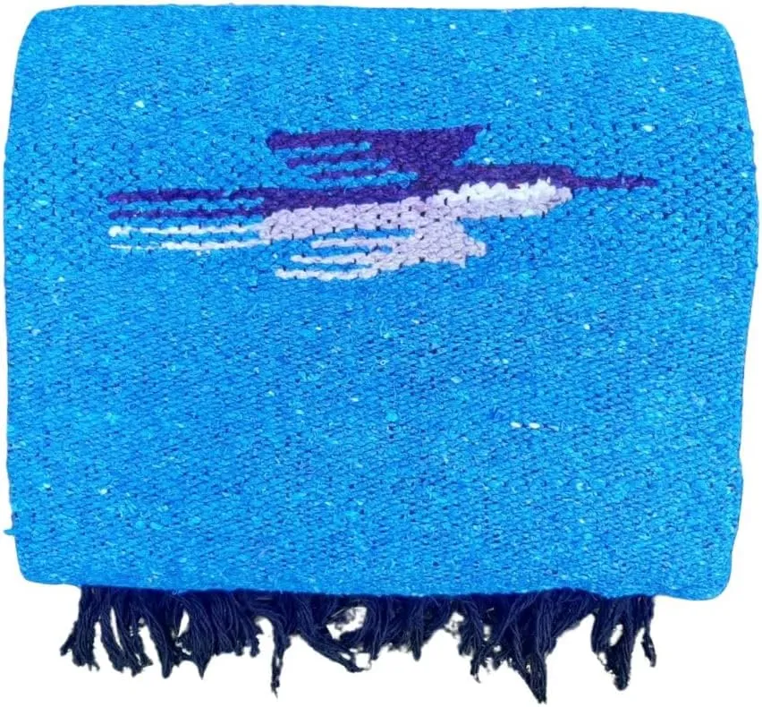 Yoga Blanket - Thick Mexican Thunderbird Blanket - Handmade and Made for Yoga!